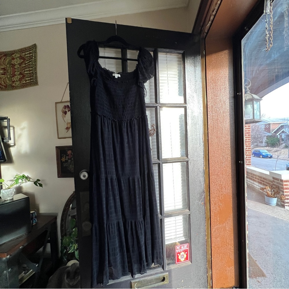 Black Tiered Maxi from Max Studio
